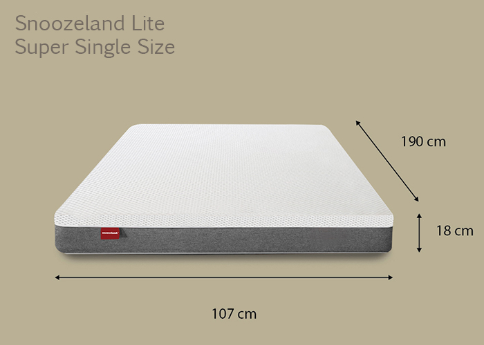 4 Star Lite Super Single Mattress - 18 cm